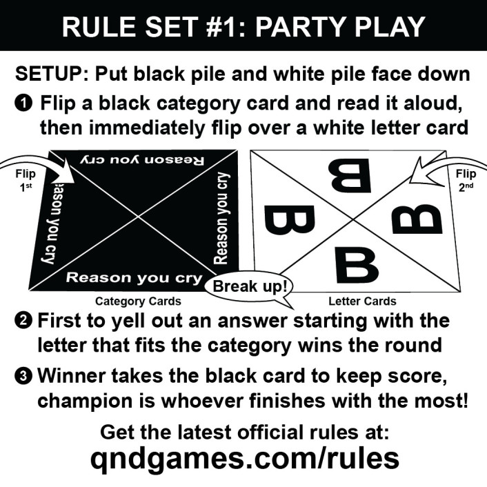 Quick and Dirty an Offensively Fun Party Game Black Edition