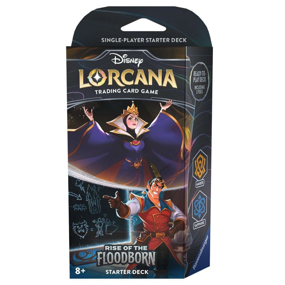 Disney Lorcana : Rise Of The Floodborn Starter Deck - Amber and Sapphire