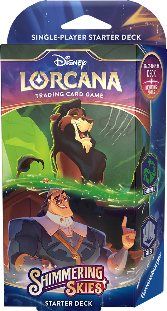Disney Lorcana : Shimmering Skies Starter Deck - Emerald and Steel