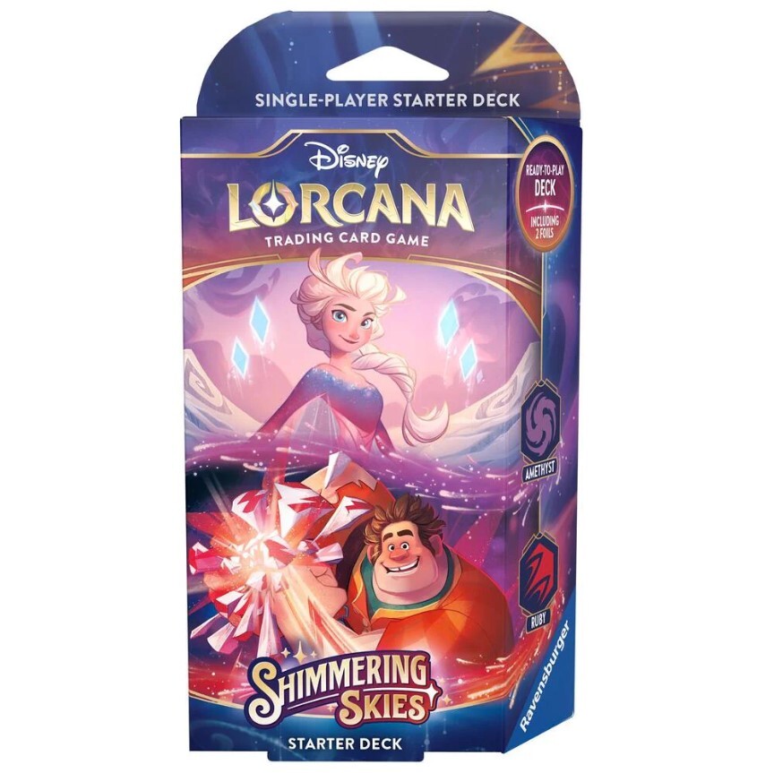 Disney Lorcana : Shimmering Skies Starter Deck - Amethyst and Ruby