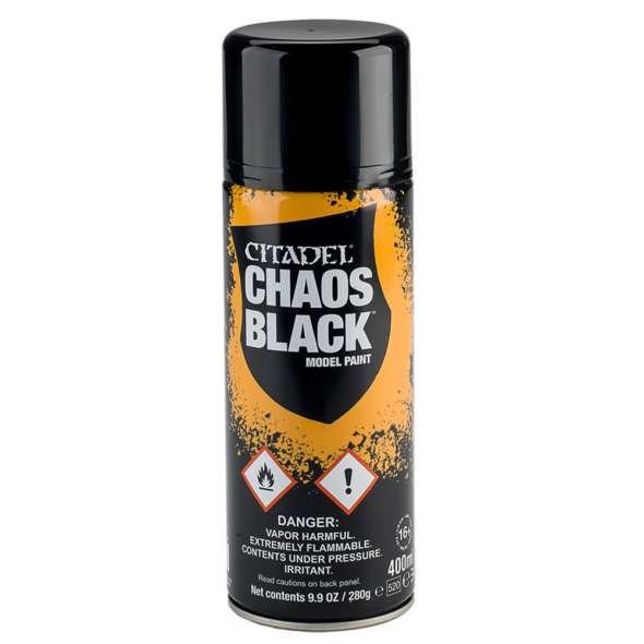 Citadel Spray Paint : Chaos Black 400ML