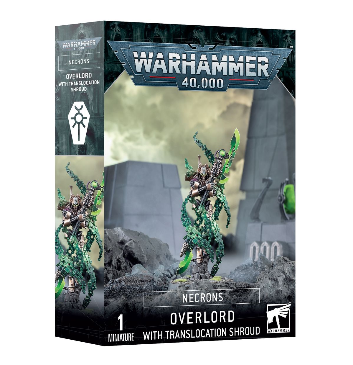 Warhammer 40,000 : Necrons - Overlord with Translocation Shroud