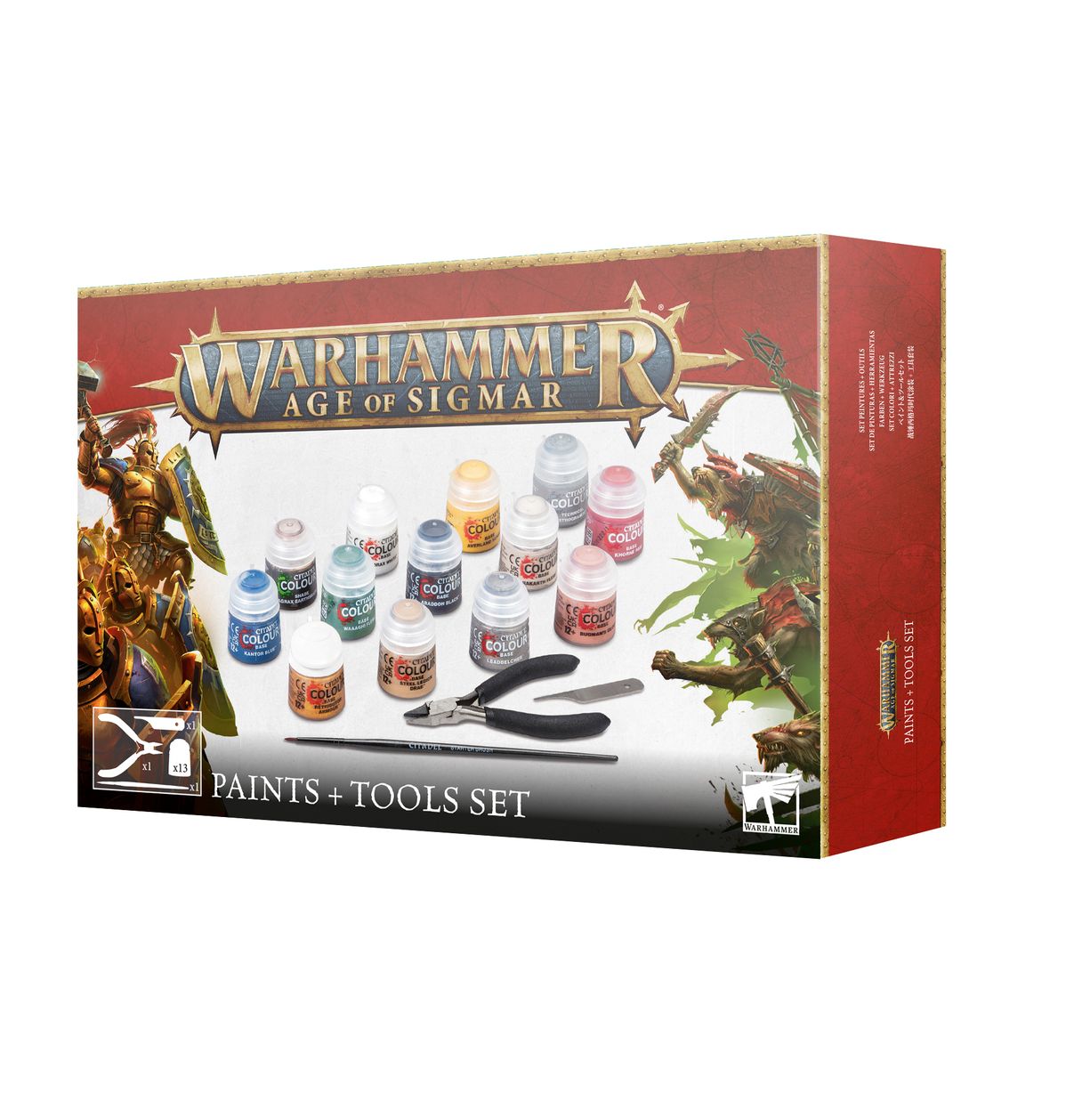 Warhammer Age of Sigmar : Paint + Tools Set