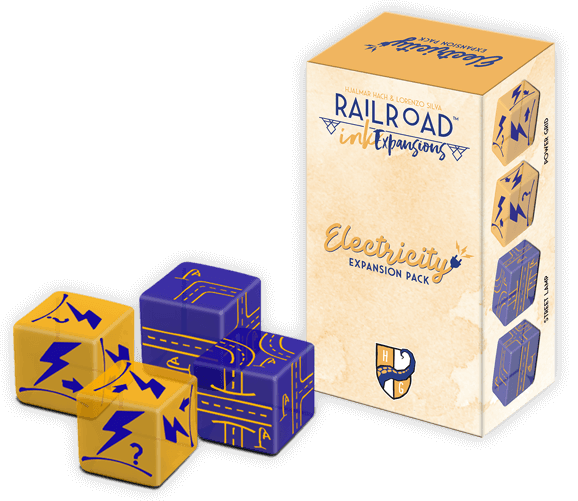 Railroad Ink : Challenge Dice - Electricity Pack Expansion