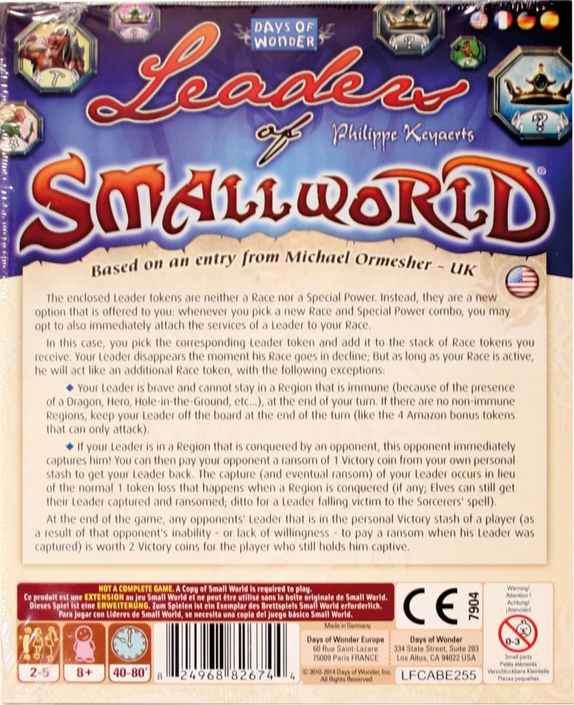 Small World : Leaders of Small World Expansion