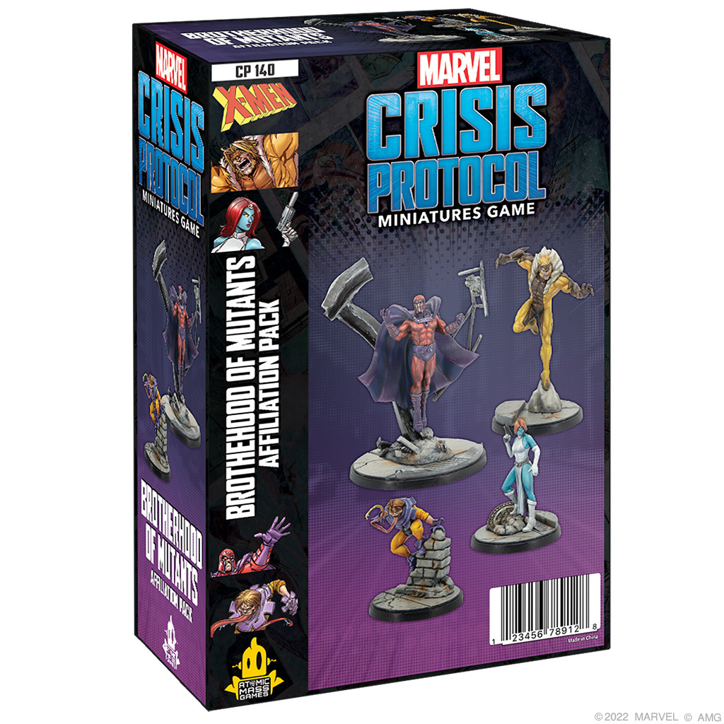 Marvel Crisis Protocol : Brotherhood of Mutants Affiliation Pack
