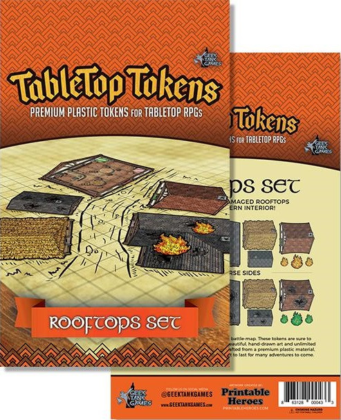 GTG Minis : Tabletop Tokens - Rooftops Set