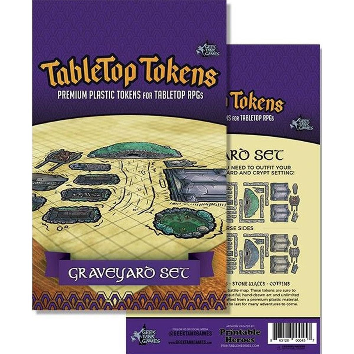 GTG Minis : Tabletop Tokens - Graveyard Set