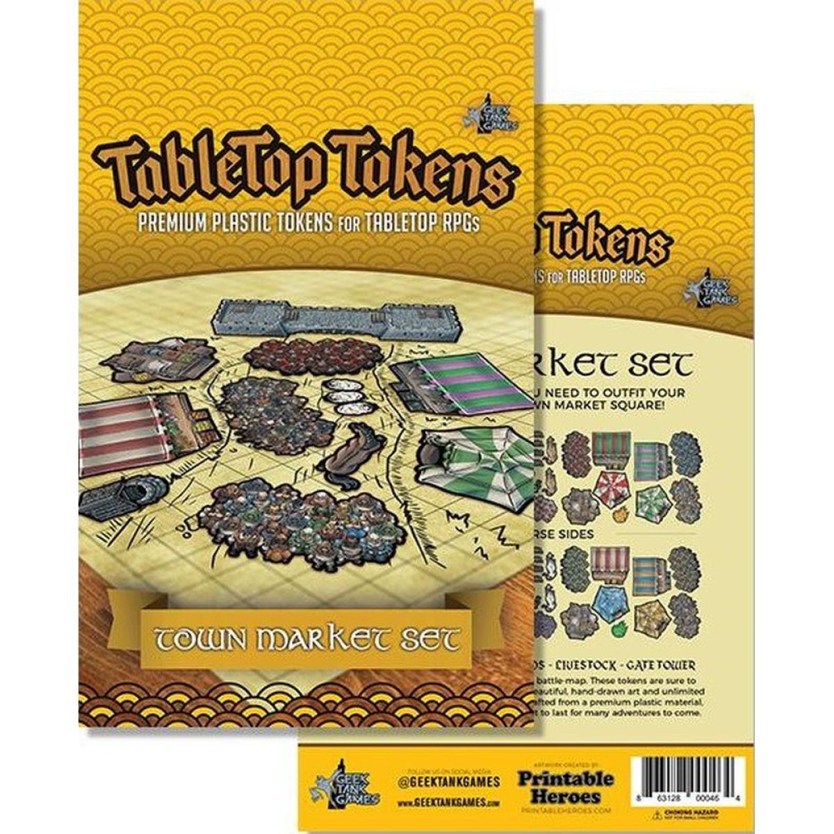 GTG Minis : Tabletop Tokens - Town Market Set