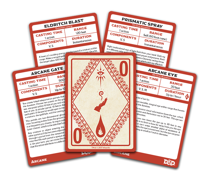 Dungeons and Dragons : Spellbook Cards - Arcane