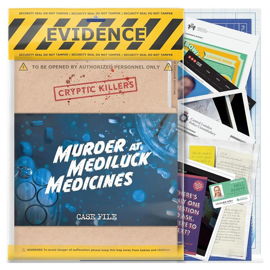 Cryptic Killers : Murder at MediLuck Medicines