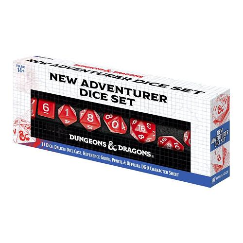 Dungeons and Dragons : New Adventurer Dice Set - Red Dice