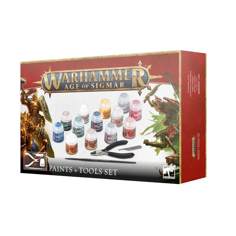 Warhammer Age of Sigmar : Paint + Tools Set