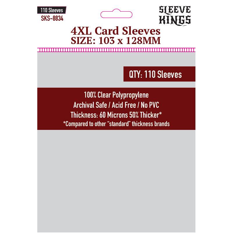 Sleeve Kings : Board Game Sleeves 4XL (103mm x 128mm) (110 Sleeves Per Pack)