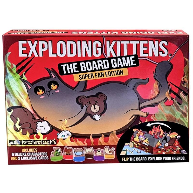Exploding Kittens The Board Game : Super Fan Edition - with Promo