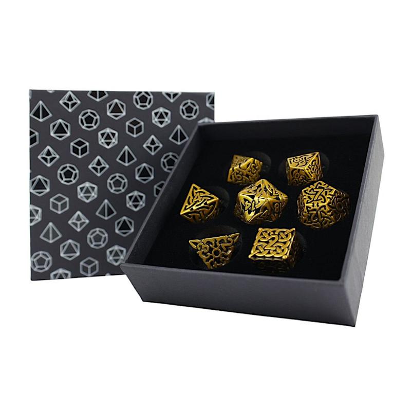 Dice RPG Set : Hollow Celtic - Ancient Bronze